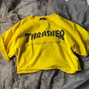 Thrasher Cropped Tee